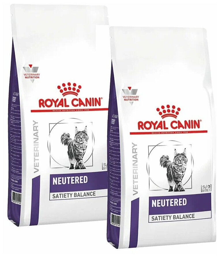 ROYAL CANIN NEUTERED SATIETY BALANCE для кастрированных и стерилизованных котов и кошек контроль веса (3,5 + 3,5 кг)