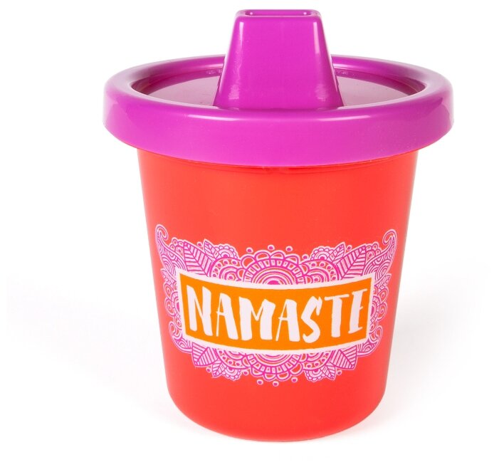 Gamago Поильник для детей Namaste Sippy Cup - 225 мл (красный/фиолетовый)
