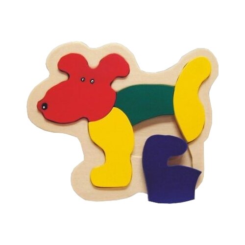 фото Рамка-пазл vga wooden toys "собака" (d159) чудо-дерево