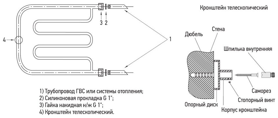 Полотенцесушитель водяной Сунержа Лира 50x65 с 2 полками - фото №8