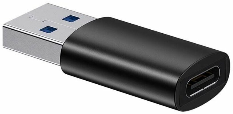 Адаптер-переходник Baseus Ingenuity Series Mini OTG Adaptor USB 3.1 to Type-C Black (ZJJQ000101) — фото 1