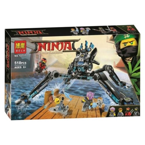 конструктор mould king ninja 10717 водяной робот Конструктор Lari (Bela) Ninja 10717 Водяной робот, 518 дет.