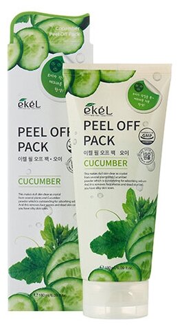 EKEL Peel off pack Cucumber Маска-пленка с экстрактом огурца 180мл
