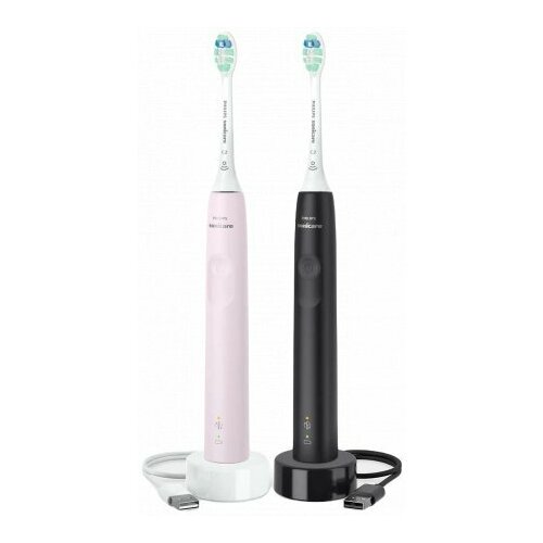 Звуковая зубная щетка Philips Sonicare 3100 series HX367515 розовыйчерный 1139900₽