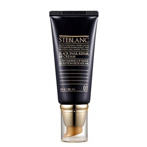 Steblanc ВВ крем Black Snail Repair, SPF 32, 50 мл, оттенок: 01 светлый беж