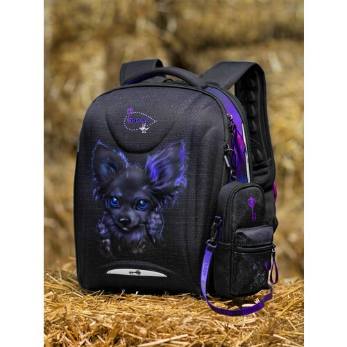 Ранец школьный для мальчика/девочки для начальной школы, 16л, А4, с ортопедической спинкой, Grooc, + пенал +мешок для сменки+ сумка-трансформер