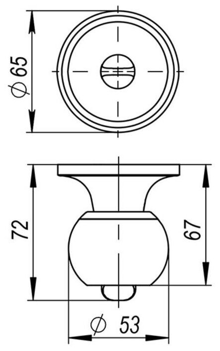 Ручка с защелкой межкомнатная круглая 6082 SN-B (фиксатор) матовый никель - фотография № 2