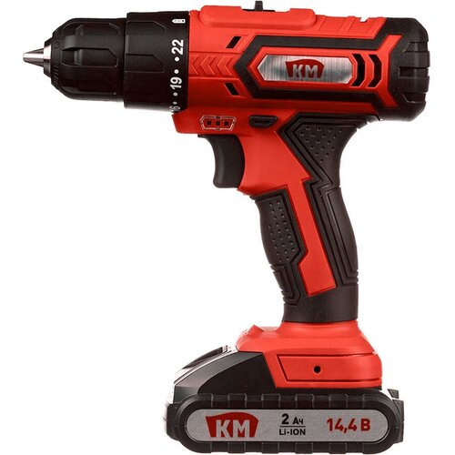 Дрель-шуруповерт аккумуляторная КМ CD-141 144В 20Ач Li-Ion 1 АКБ и ЗУ 601500₽