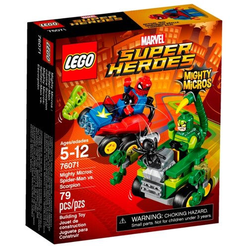 Конструктор LEGO Marvel Super Heroes 76071 Человек-паук против Скорпиона, 79 дет.