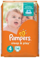 Pampers подгузники Sleep&Play 4 (8-14 кг) 14 шт.