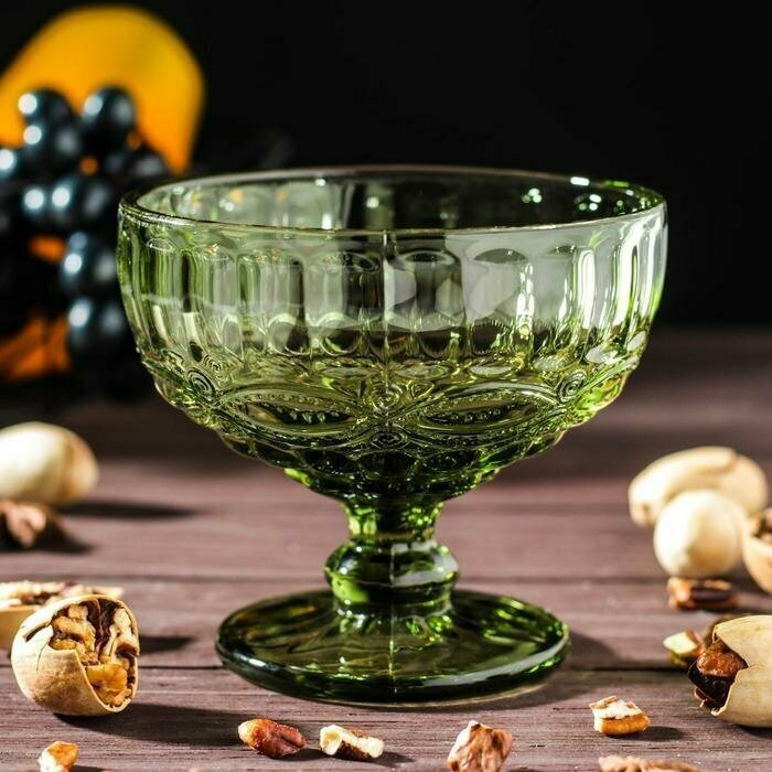 фото Креманка Magistro "Ла-Манш", 350 мл, d-12 см, цвет зеленый