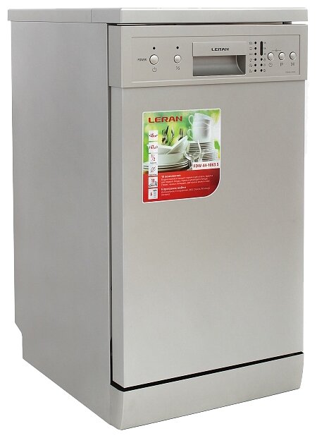 Посудомоечная машина LERAN FDW 44-1063, узкая, серебристая - фото №5