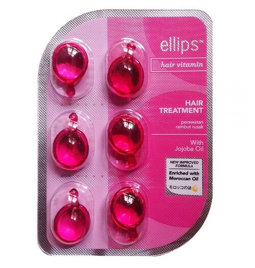 Ellips Hair Vitamin масло Hair Treatment для сильно поврежденных волос, 6 мл, 6 шт., ампулы