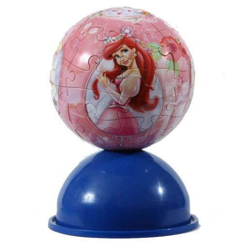 3D-пазл Step puzzle StepBall Disney Принцессы (98102), 24 дет., 12 см 3d пазл step puzzle stepball подводный мир 98120 108 дет 14 см