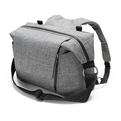 фото Сумка stokke changing bag v2 черный меланж