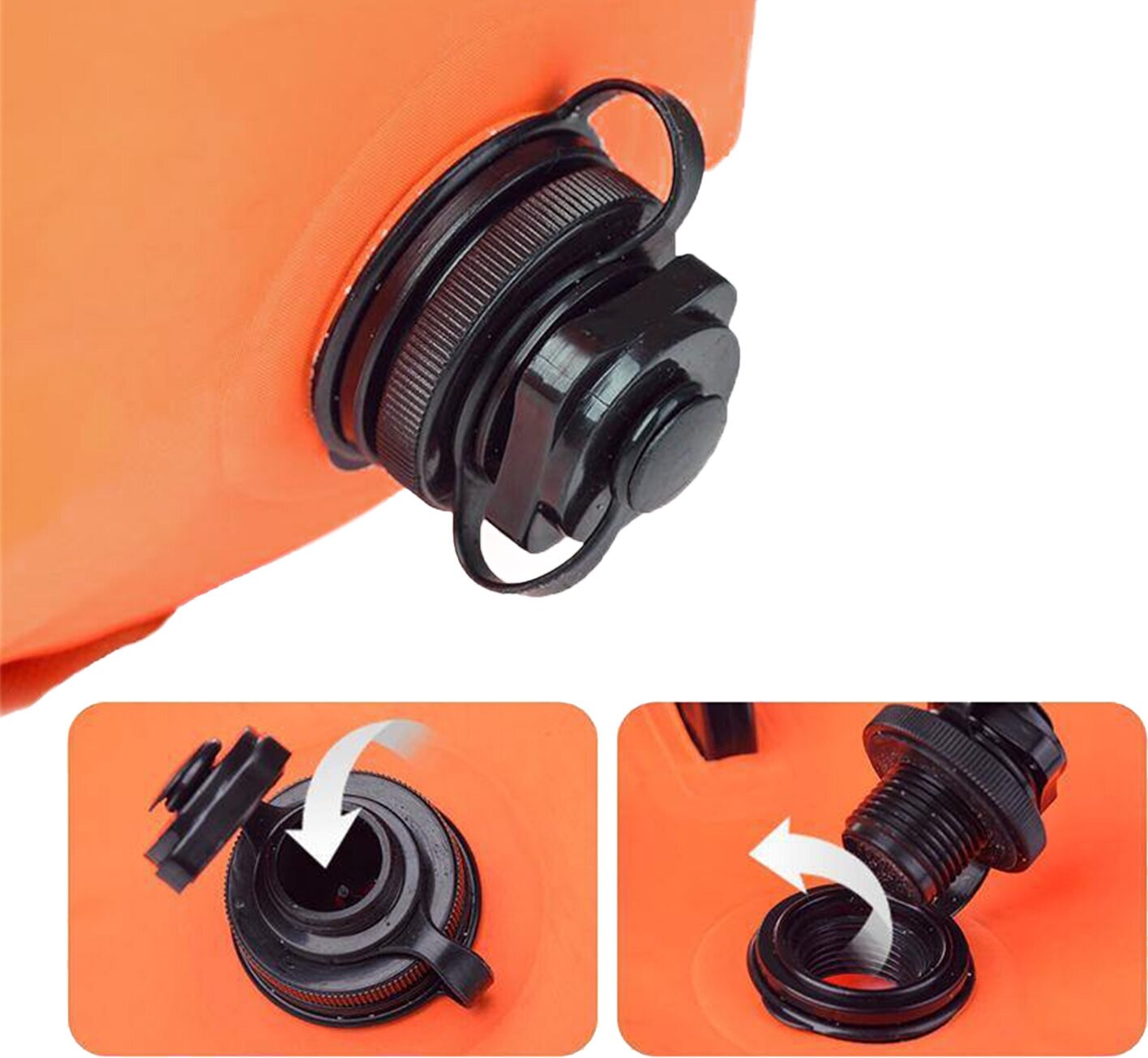 Гермомешок Naturehike 28L inflatable waterproof bag Orange