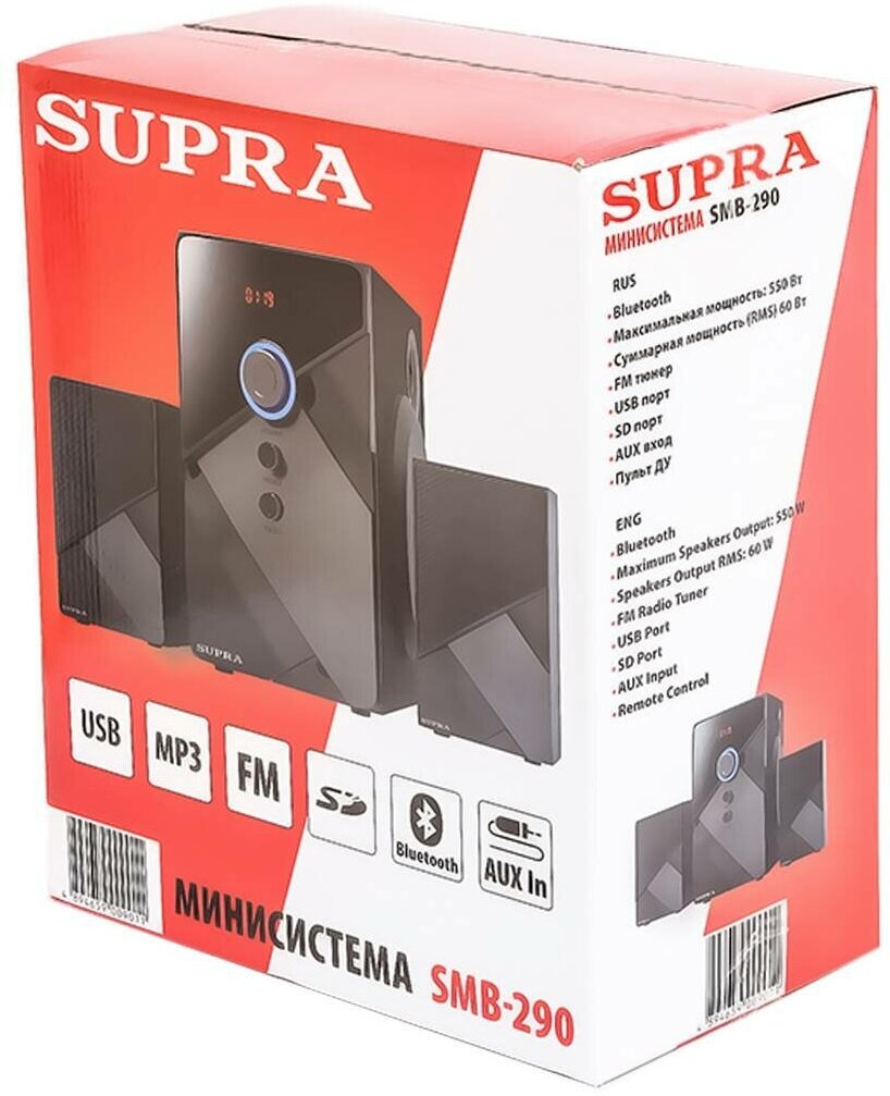 Минисистема Supra SMB-310, черный