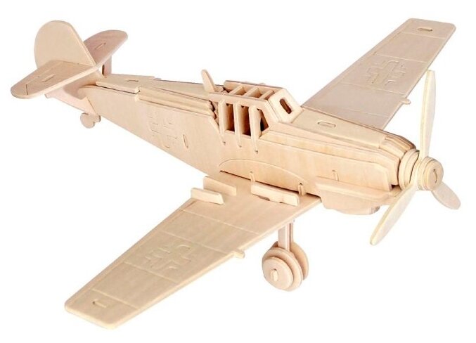 Сборная деревянная модель Чудо-Дерево Авиация Истребитель Мессершмитт Bf-109
