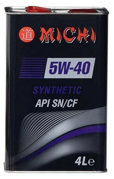 Масло моторное 5W40 синтетика SN/CF 4л MICHI
