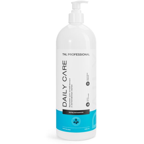 TNL, Daily Care - бальзам для волос «Заряд витаминов» с аргинином, 1000 мл сухой шампунь tnl professional dry shampoo экспресс очищение аэрозольный 200 мл