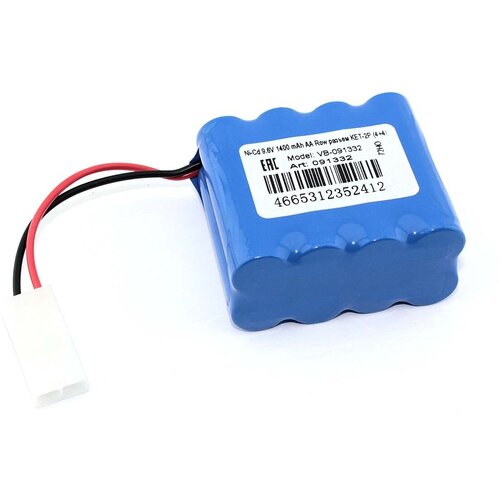 Аккумулятор Ni-Cd 9.6V 1400 mAh AA Row разъем KET-2P (4+4)