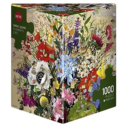 Пазл Heye Puzzle + Poster Жизнь цветов, Degano (29787), 1000 дет.