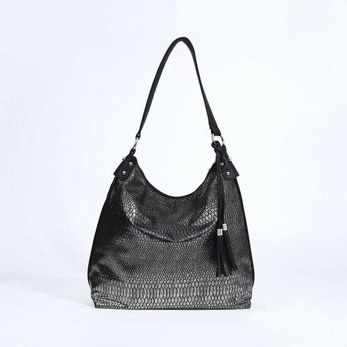 Сумка торба Textura, черный, серебряный сумка шоппер textura бежевый