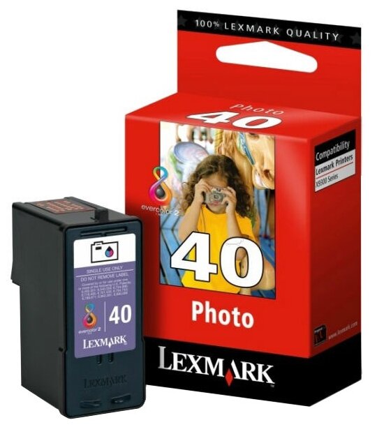Картридж оригинальный цветной Lexmark 18Y0340E (№40) Photo Color, ресурс 135 стр.