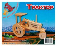 Сборная модель Мир деревянных игрушек Трактор (П078)