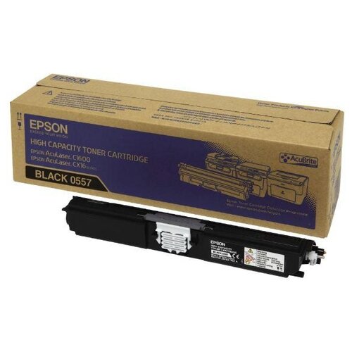 Epson C13S050557, 2700 стр, черный лазерный картридж epson c13s050087