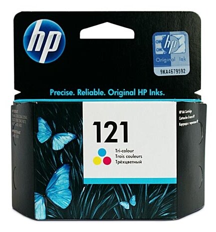 Картридж струйный HP (CC643HE) Deskjet F4275/F4283 №121, цветной, оригинальный, ресурс 165 стр