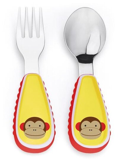 Набор ложка+вилка Zoo Utensil Monkey (Обезьянка)