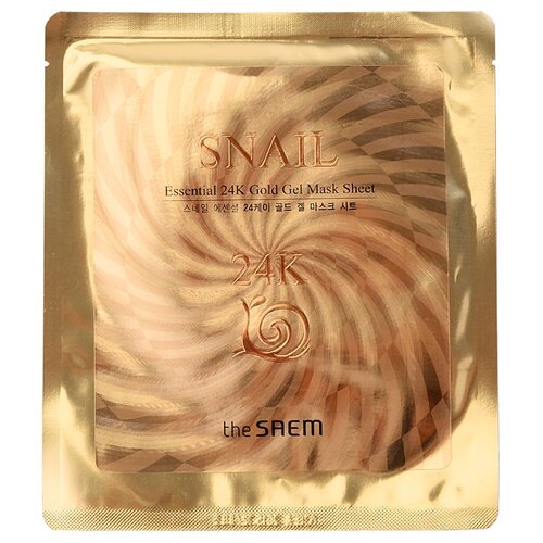 The Saem гелевая маска Snail Essential 24K Gold, 30 г