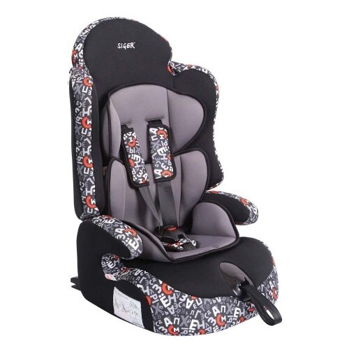 фото Автокресло группа 1/2/3 (9-36 кг) Siger Прайм Isofix, алфавит