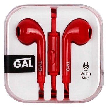 Наушники с микрофоном GAL HM-060 red