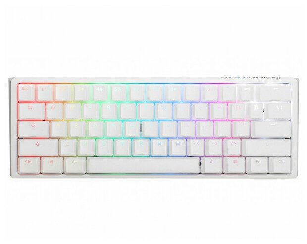 Клавиатура Ducky One 3 Mini RGB Pure White Cherry MX Black Switch (RU Layout)