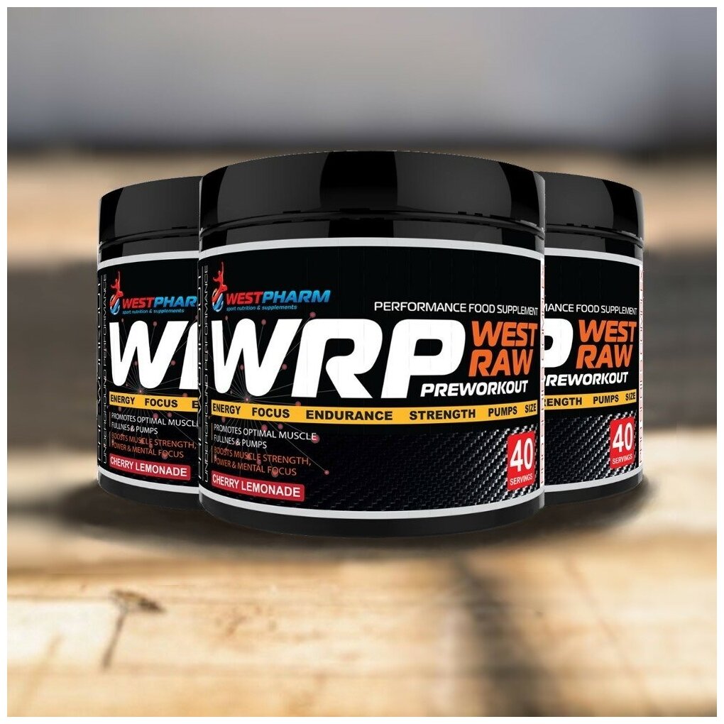 WestPharm / WRP / West Raw Preworkout / Предтренировочный комплекс / 320 гр, 40 порций — фото 1