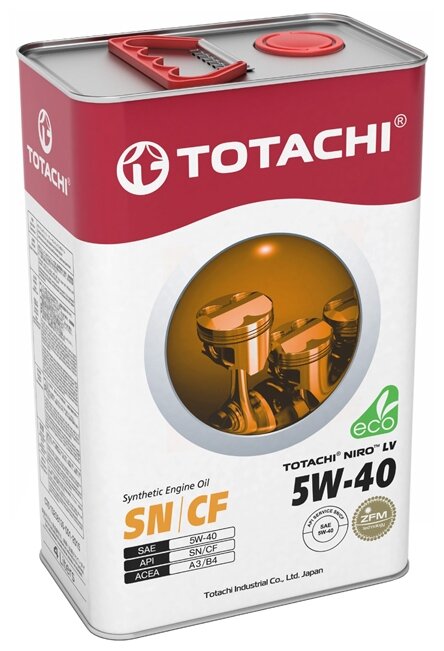 Моторное масло TOTACHI NIRO LV Synthetic 5W-40 4 л