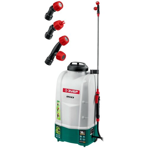 ЗУБР 15 л бак, без АКБ, опрыскиватель аккумуляторный, Li-Ion 18В {ОПЛ-15}