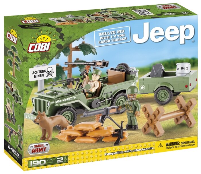 Cobi Small Army Jeep 24192 Грузовой прицеп на четверть тонны