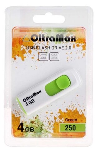 USB флэш-накопитель OLTRAMAX OM-4GB-250-зеленый 1106964