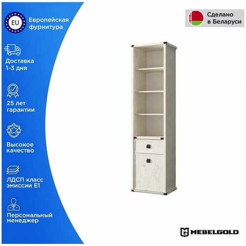 Магеллан Стеллаж, белорусский, деревянный, модульный 1D1S МебельГолд