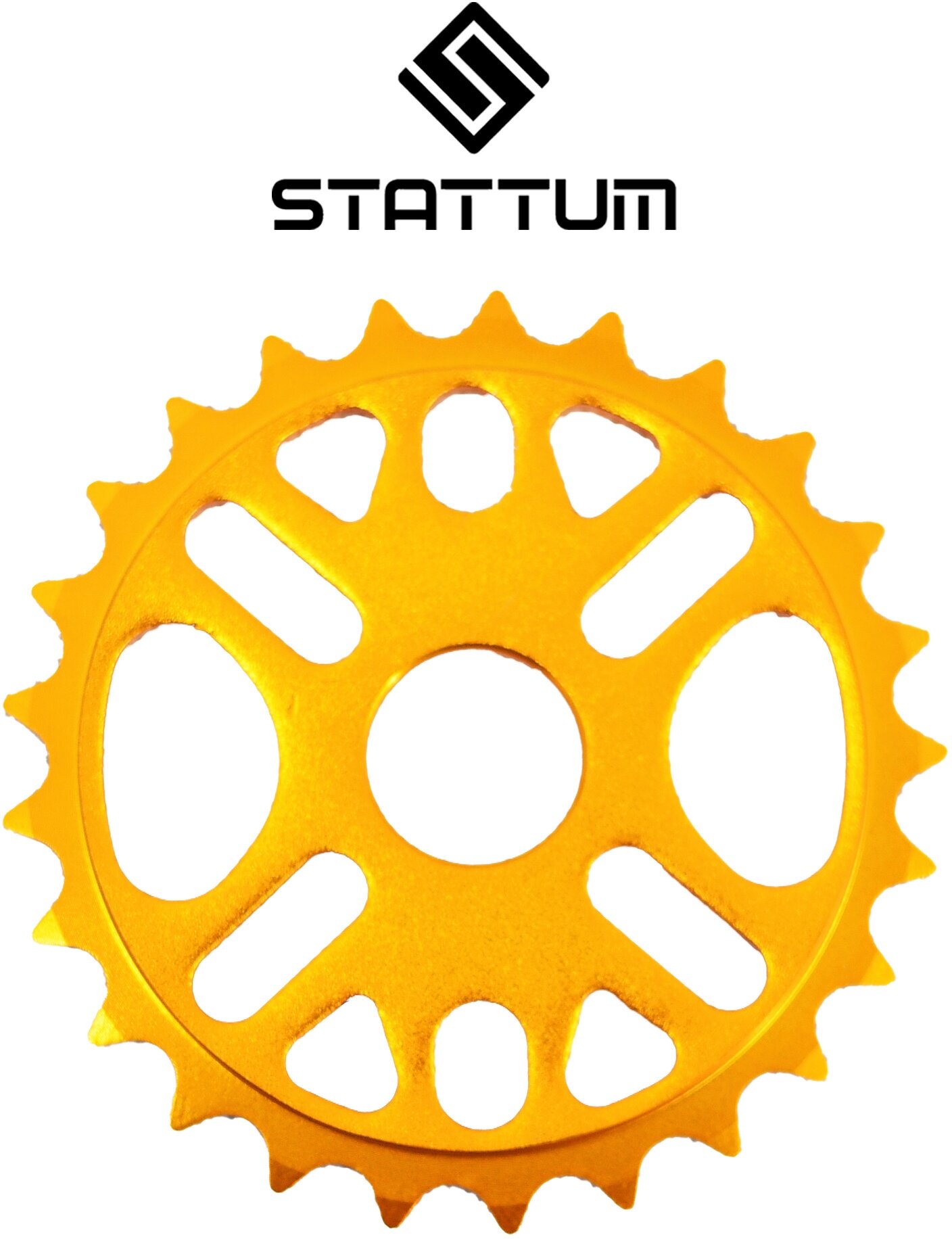 Звездочка для велосипеда BMX STATTUM Yellow алюминиевая