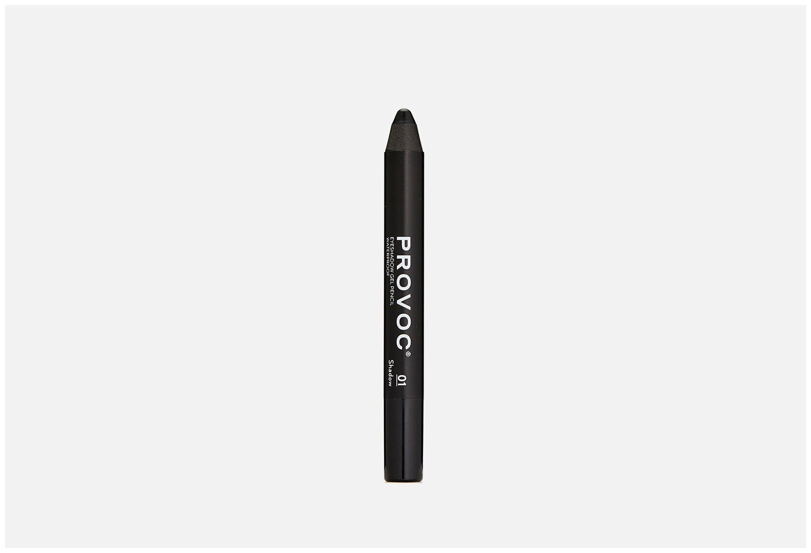 Provoc Eyeshadow Pencil 01 Тени-карандаш водостойкие (черный, матовые)