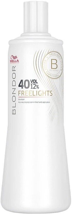 Wella Professionals Blondor Freelights 12% - Велла Блондор Фрилайтс Окислитель 12%, 1000 мл -