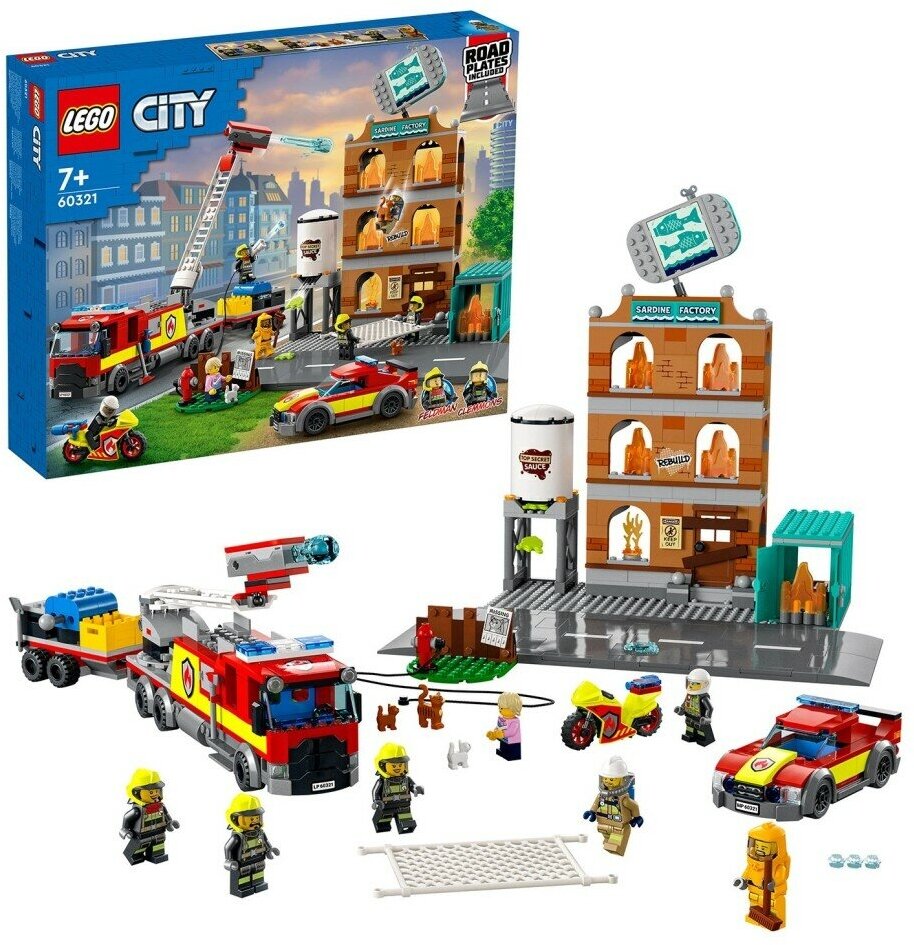 Конструктор LEGO City Fire Пожарная команда 60321