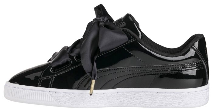 puma basket patent black