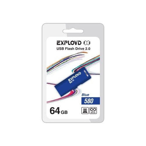 фото Флешка exployd 580 64gb blue