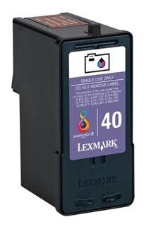 Картридж оригинальный цветной Lexmark 18Y0340E (№40) Photo Color, ресурс 135 стр.