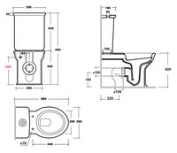 Унитаз Olympia Impero 0411-1211-NO1-BDPF